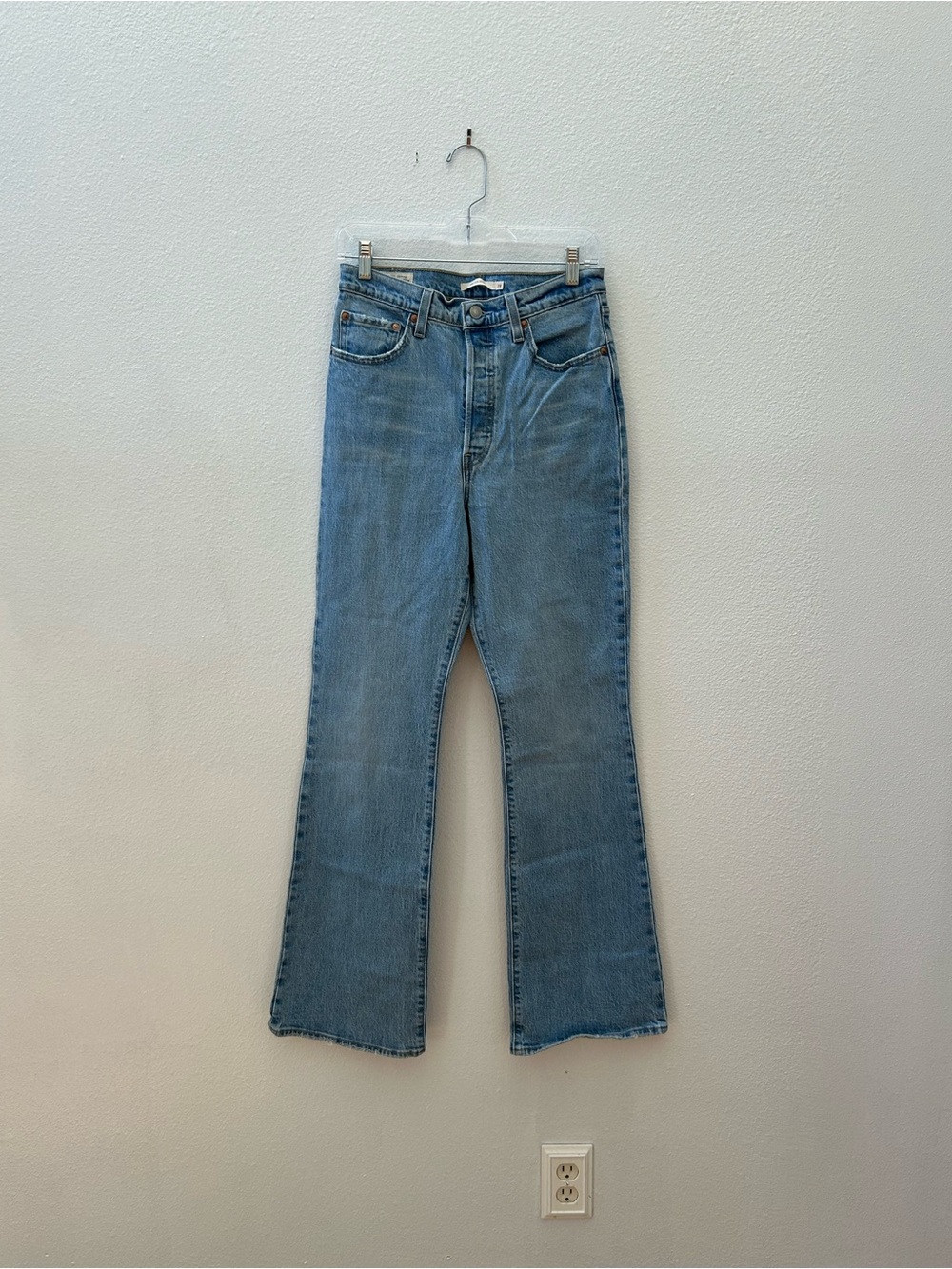Levi’s light wash Ribcage Bootcut jeans